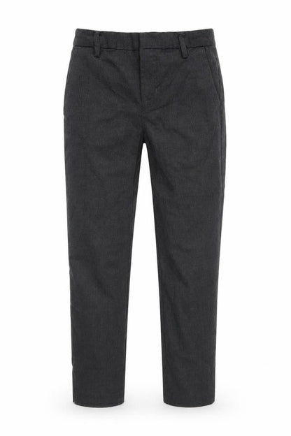 Front view of Next boys’ grey chino trousers, size 10, years