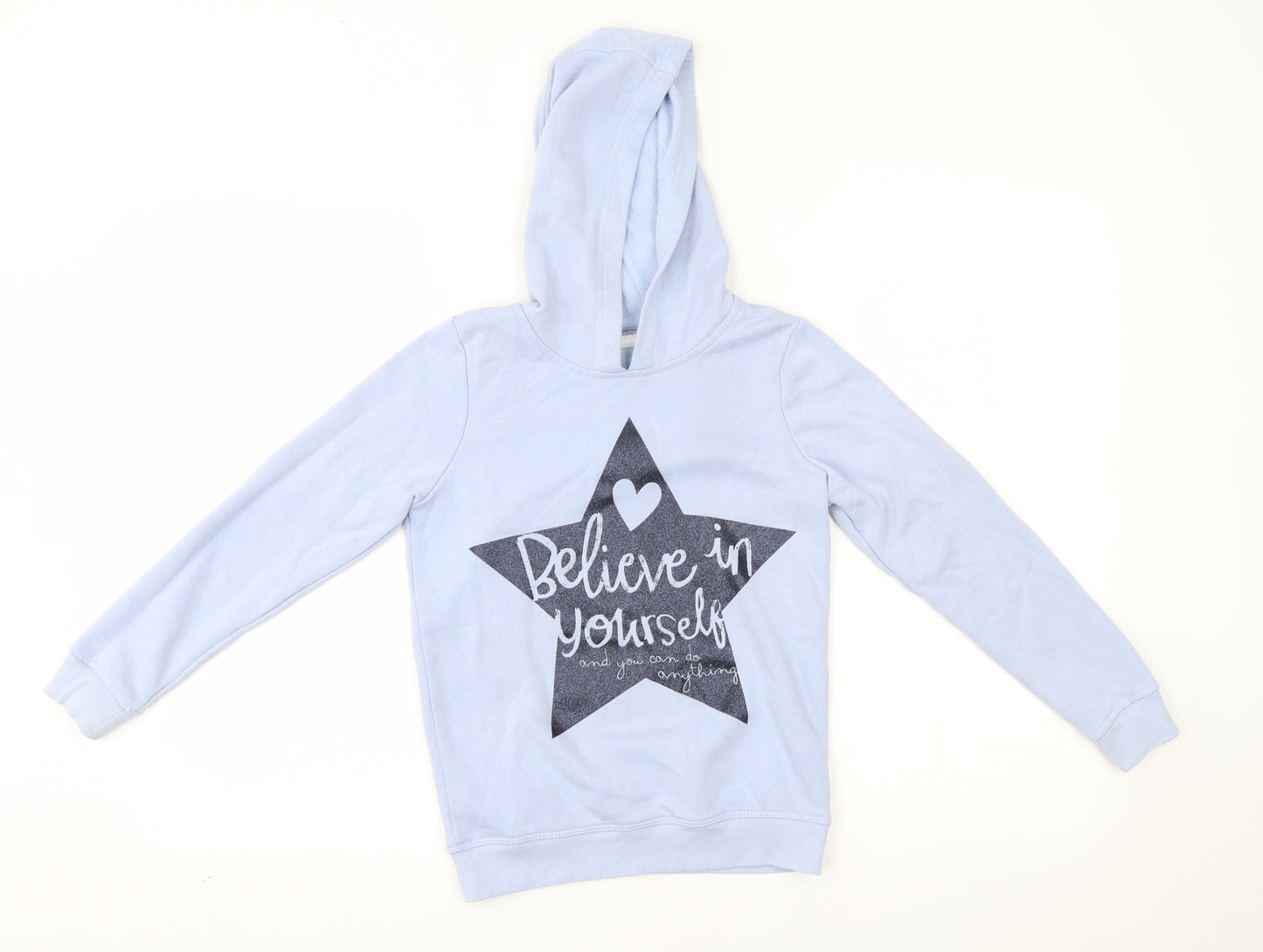 George Boys Blue   Pullover Hoodie Size 9-10 Years  -  believe in yourself