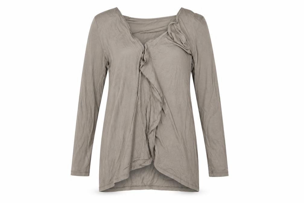 Womens UK Size 16 tg Grey Wrap Jumper