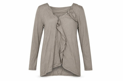 Womens UK Size 16 tg Grey Wrap Jumper