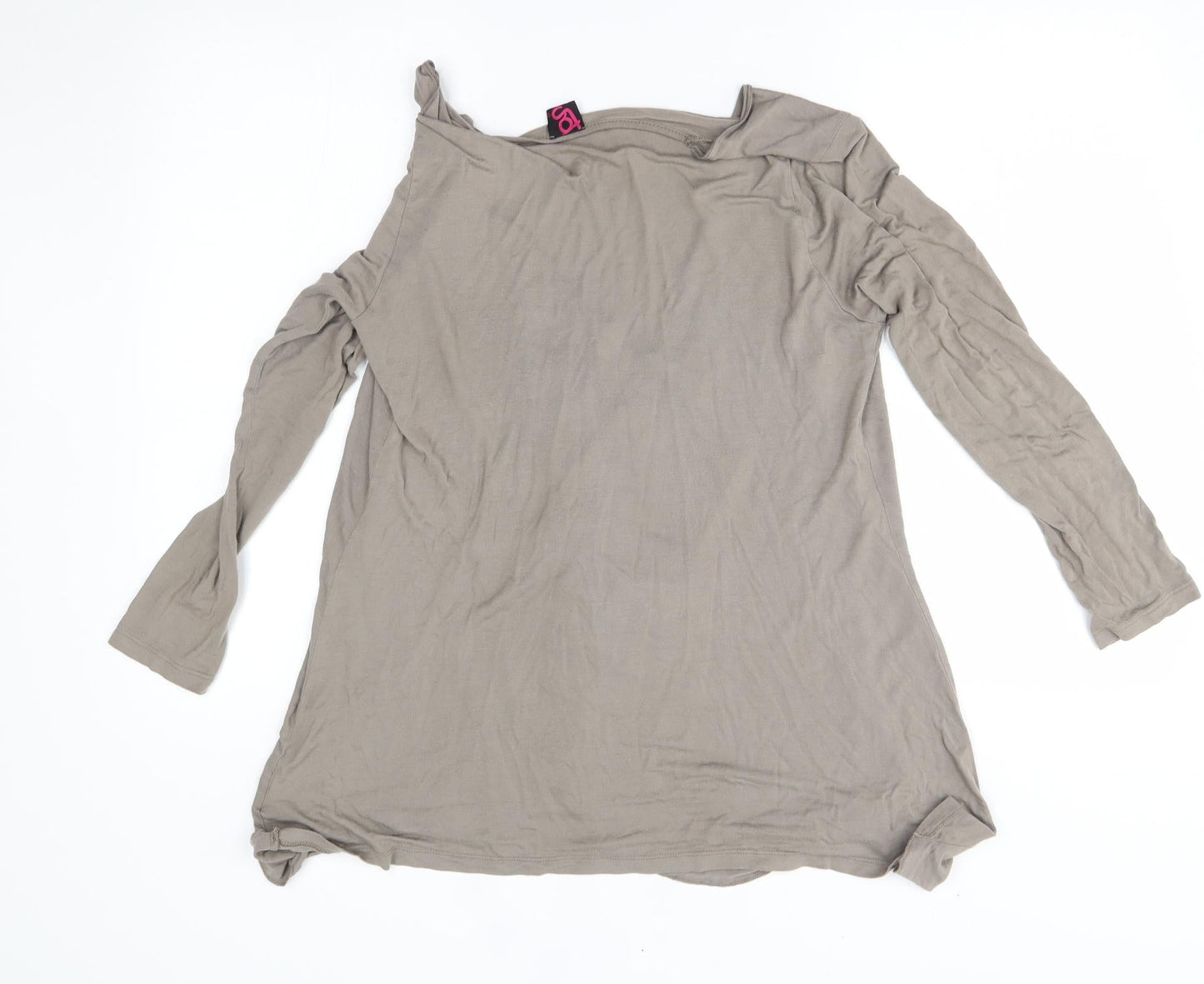 Womens UK Size 16 tg Grey Wrap Jumper