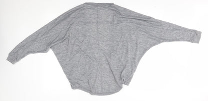 Womens UK Size 12 NEXT Grey Wrap Jumper