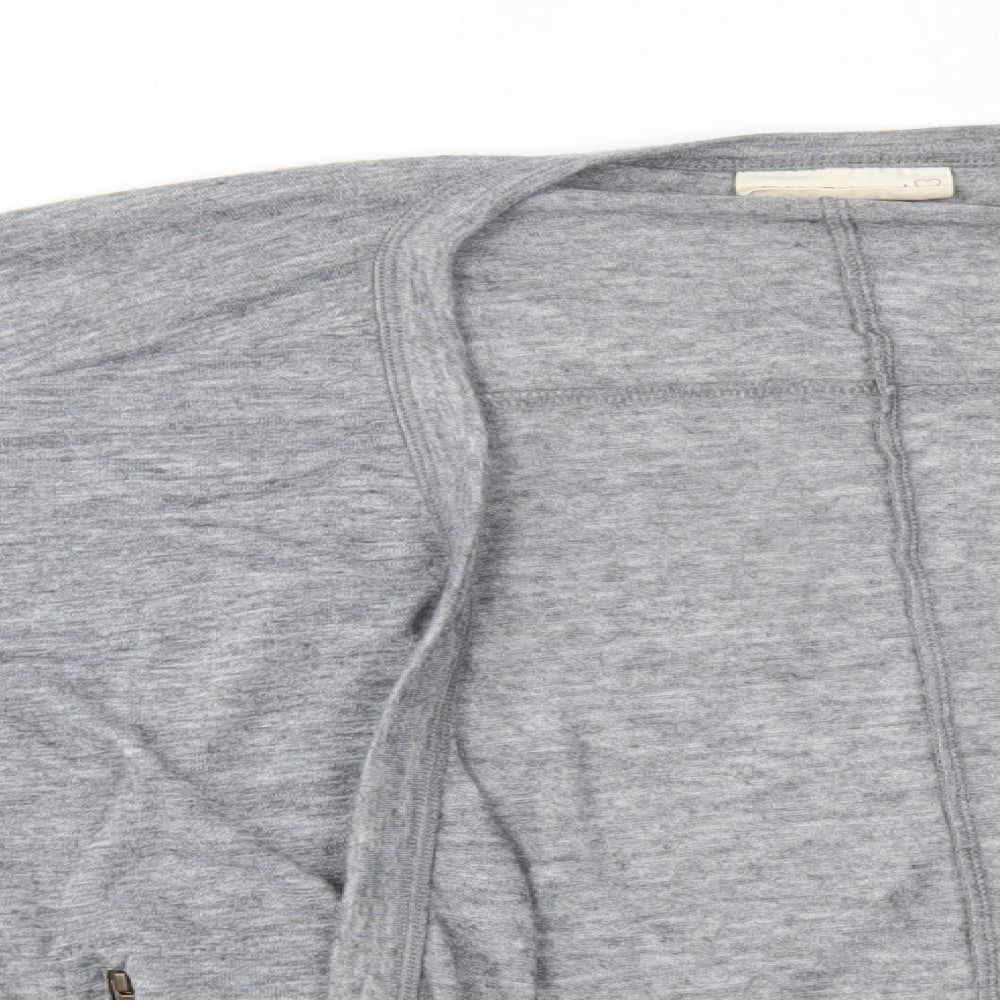 Womens UK Size 12 NEXT Grey Wrap Jumper