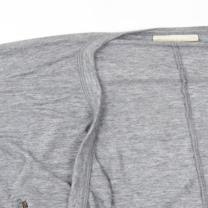 Womens UK Size 12 NEXT Grey Wrap Jumper