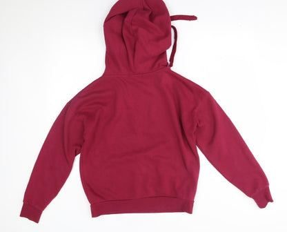 Back view of Primark women’s red pullover hoodie, size S