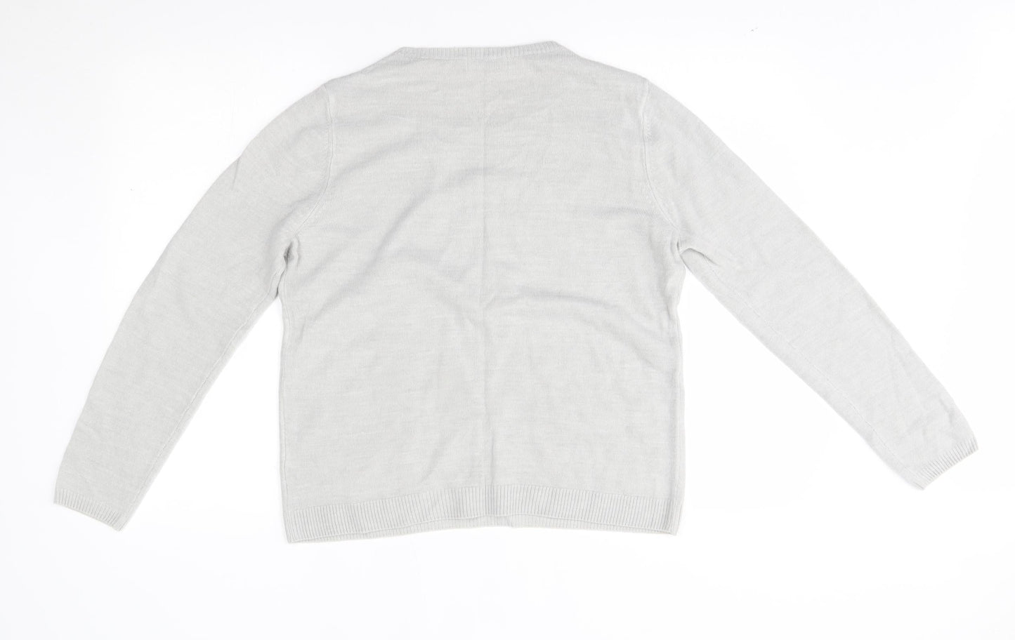 Womens UK Size 14 M&S Grey Pullover Jumper