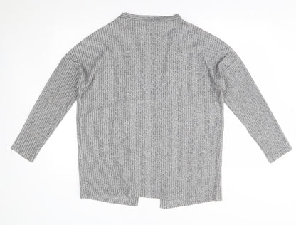 Womens UK Size 10 Jeff&co Grey Cardigan Jumper