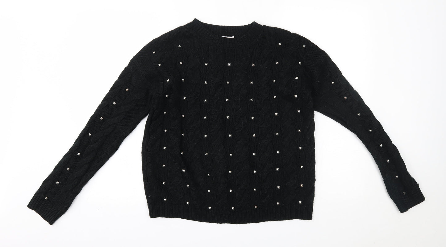 TU Womens Black   Pullover Jumper Size 8