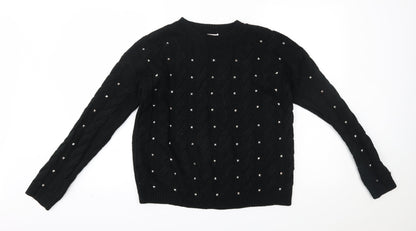 TU Womens Black   Pullover Jumper Size 8