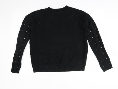 TU Womens Black   Pullover Jumper Size 8