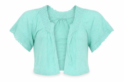 Front view of Dorothy Perkins women’s blue cardigan jumper, size M
