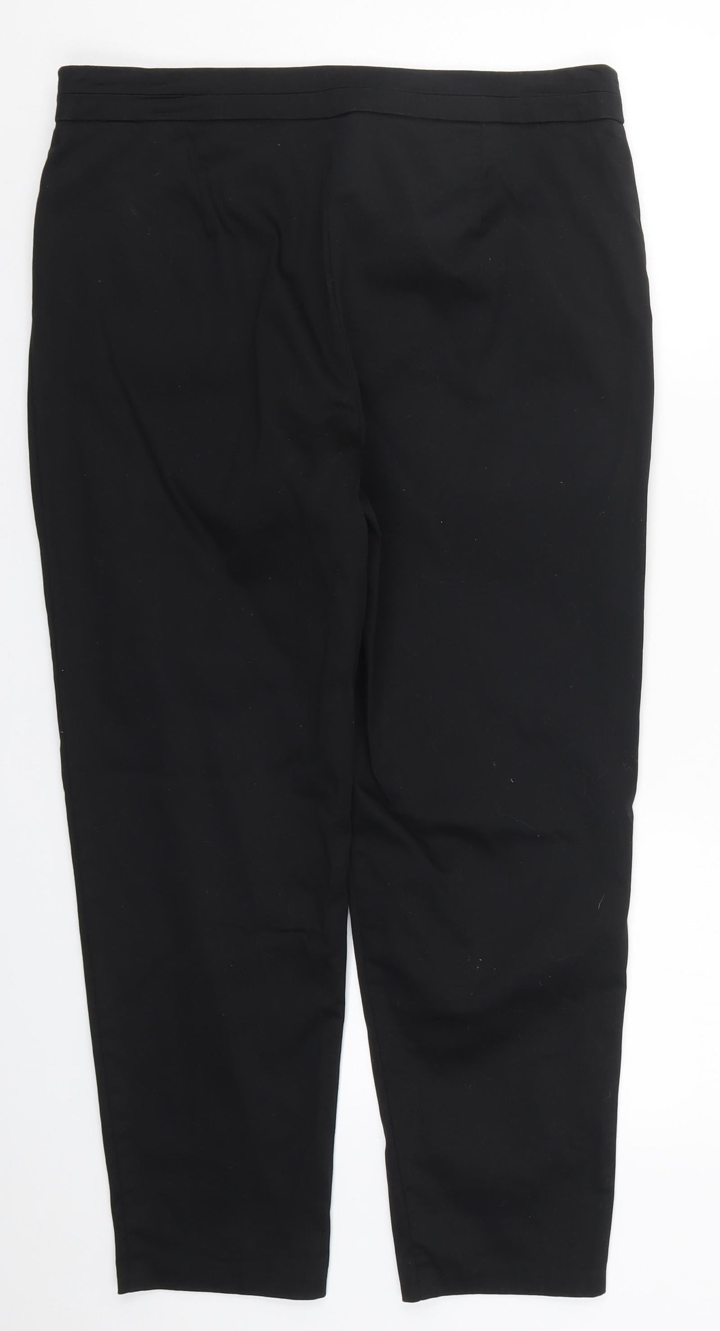 Womens UK Size 14 Marks and Spencer Regular Fit  Black Trousers