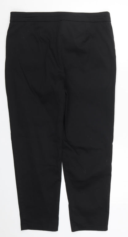Womens UK Size 14 Marks and Spencer Regular Fit  Black Trousers
