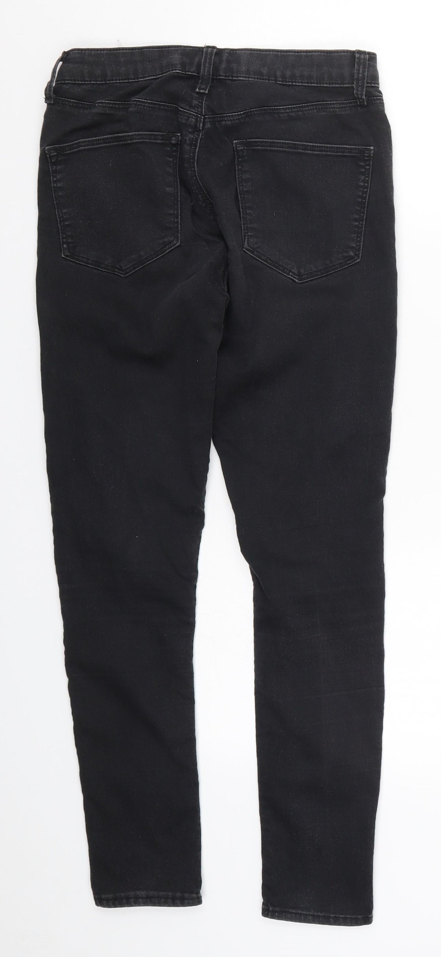 Topshop Womens Black  Denim Skinny Jeans Size 27 in L26 in