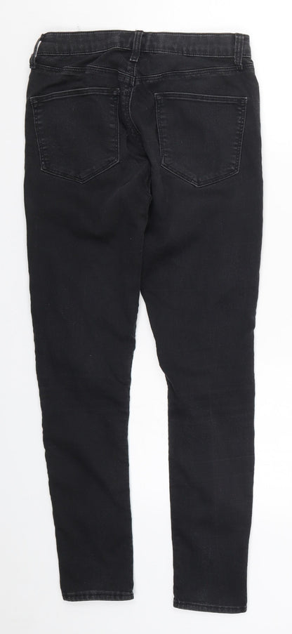 Topshop Womens Black  Denim Skinny Jeans Size 27 in L26 in