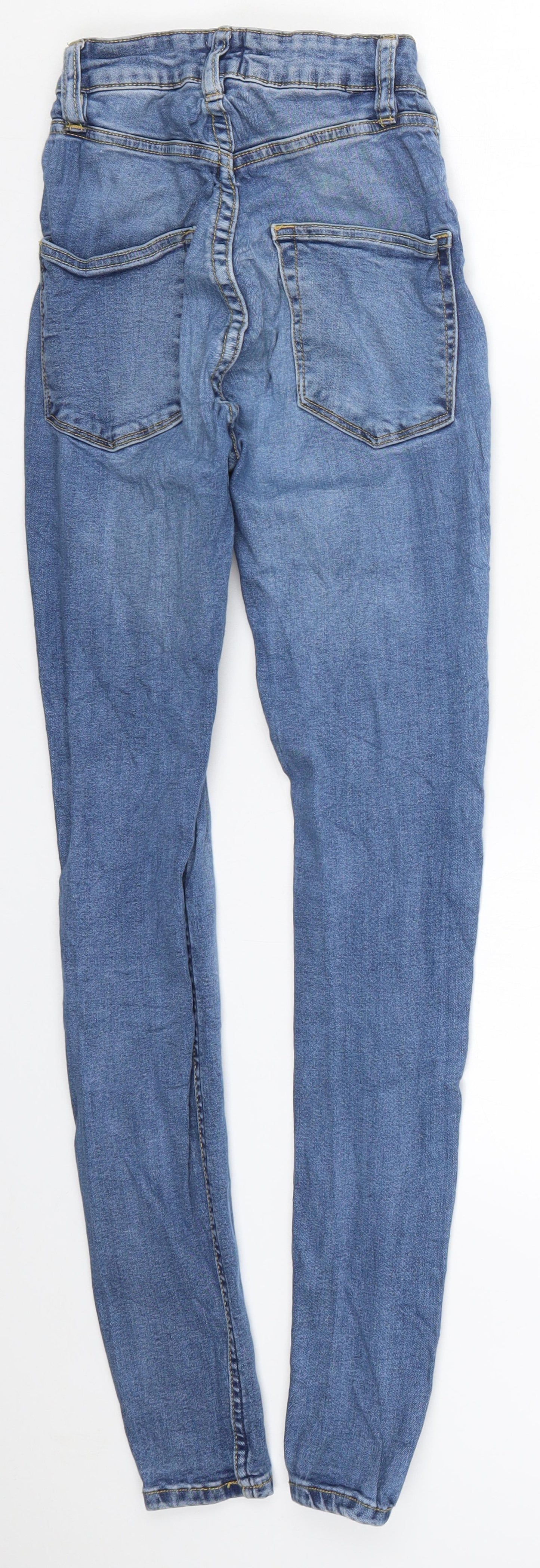 157 Womens Blue  Denim Skinny Jeans Size 23 in L28.5 in