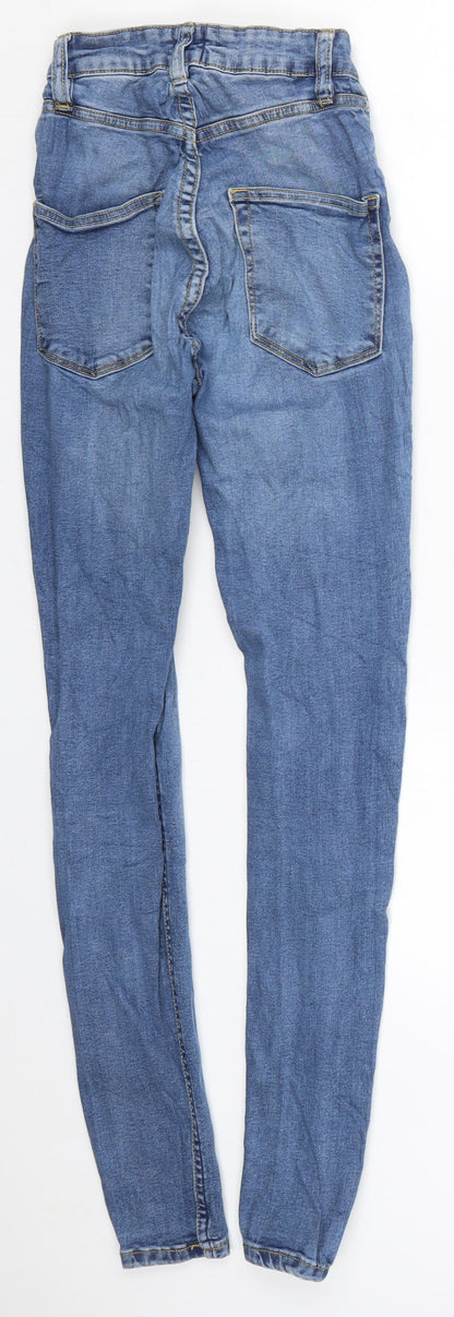 157 Womens Blue  Denim Skinny Jeans Size 23 in L28.5 in