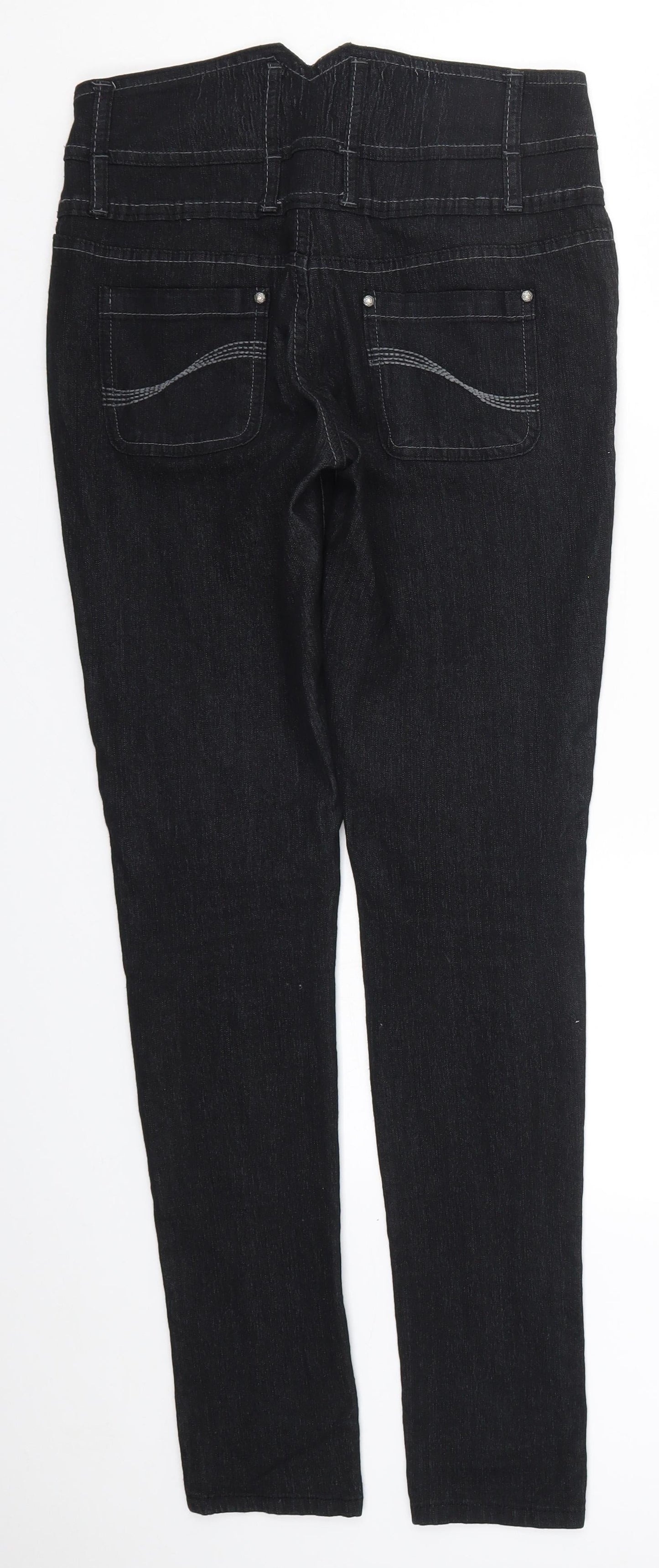 Denim Co Womens Black  Denim Skinny Jeans Size 10 L31 in