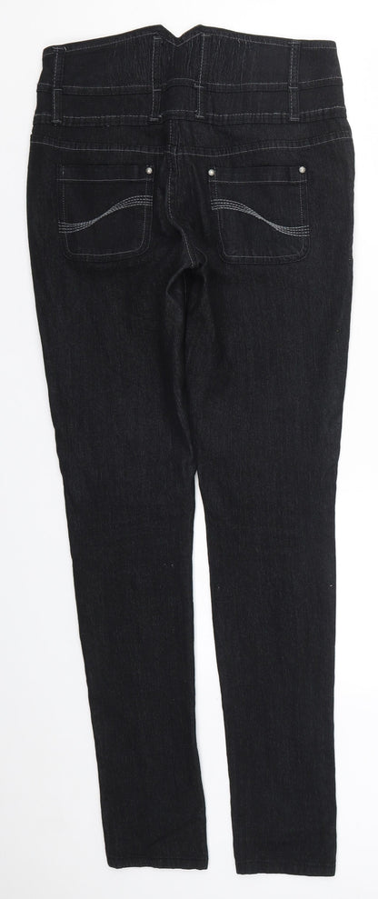 Denim Co Womens Black  Denim Skinny Jeans Size 10 L31 in