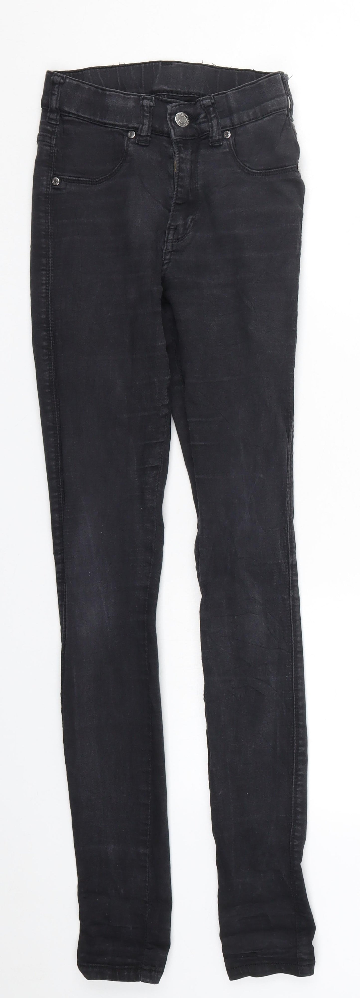 Womens UK Size S Dr Denim Regular Fit Skinny Black Jeans