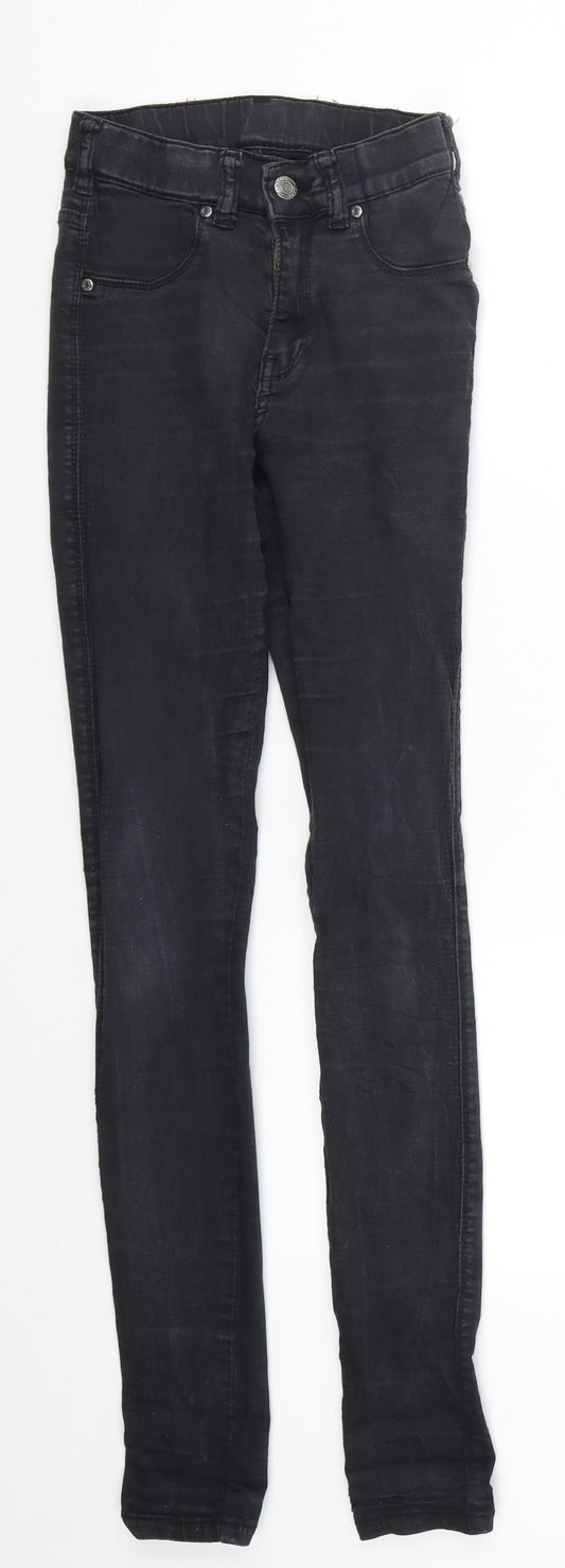 Womens UK Size S Dr Denim Regular Fit Skinny Black Jeans