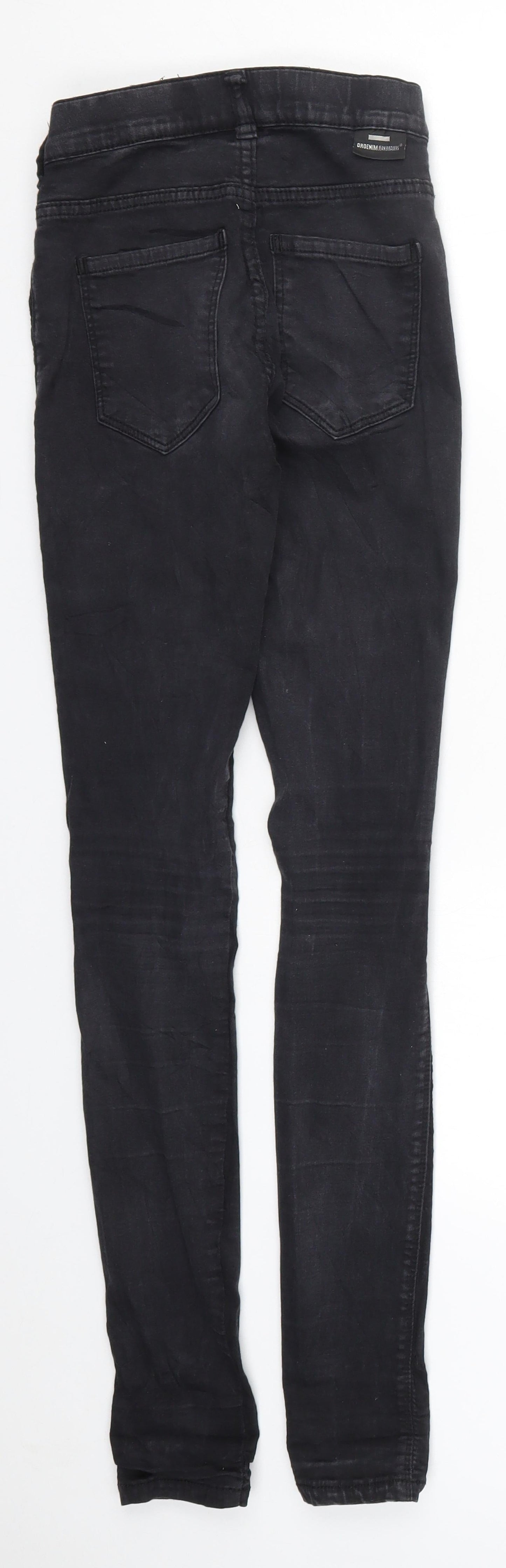 Womens UK Size S Dr Denim Regular Fit Skinny Black Jeans