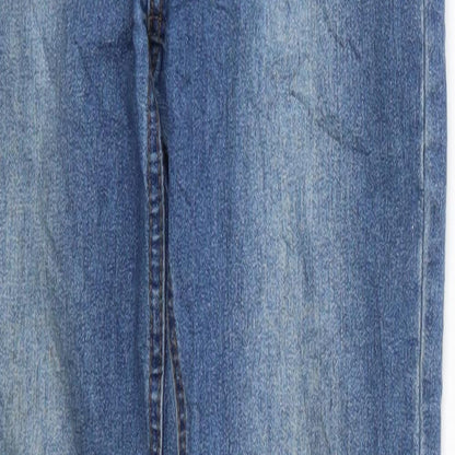 Boohoo Womens Blue  Denim Skinny Jeans Size 6 L30 in