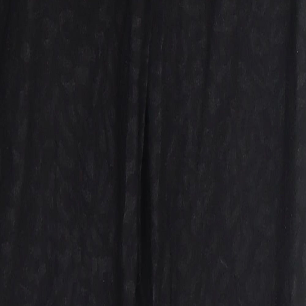 Dorothy Perkins Womens Black Animal Print Denim Skinny Jeans Size 10 L30 in