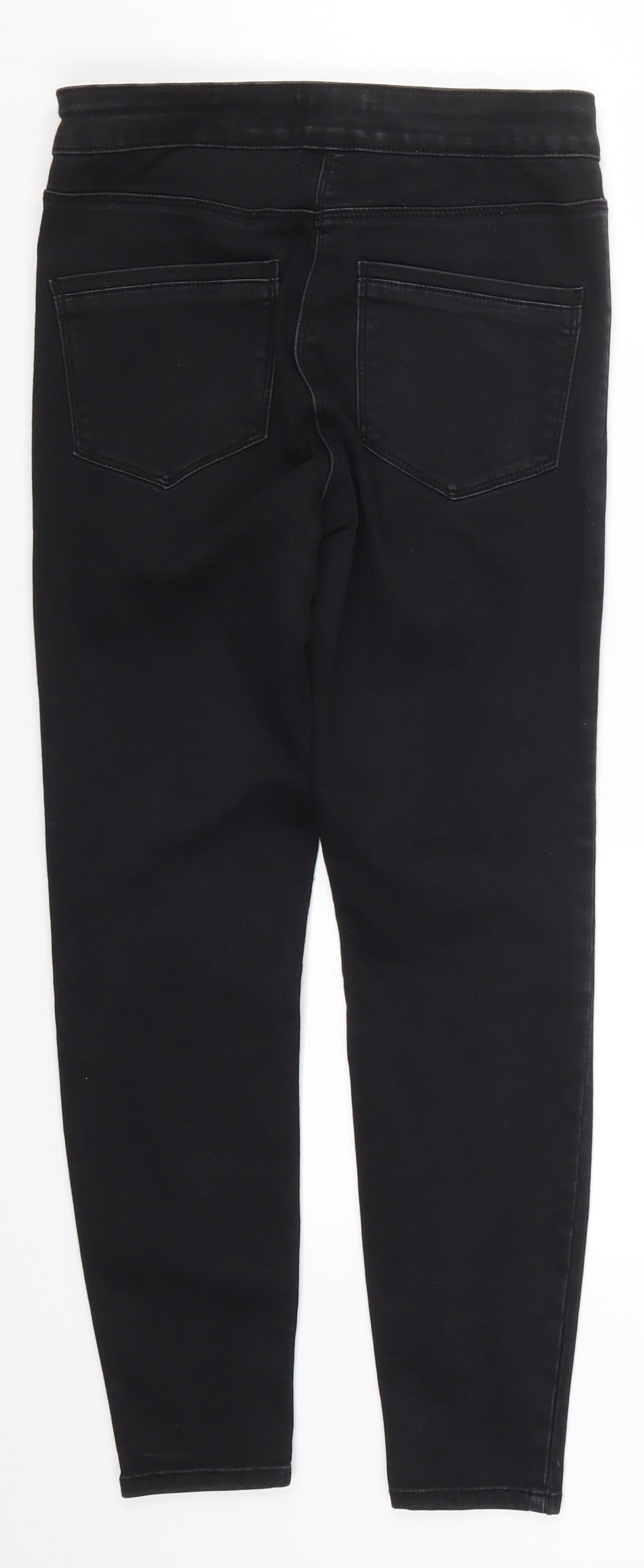 Womens UK Size 8 Papaya Regular Fit Skinny Black Jeans