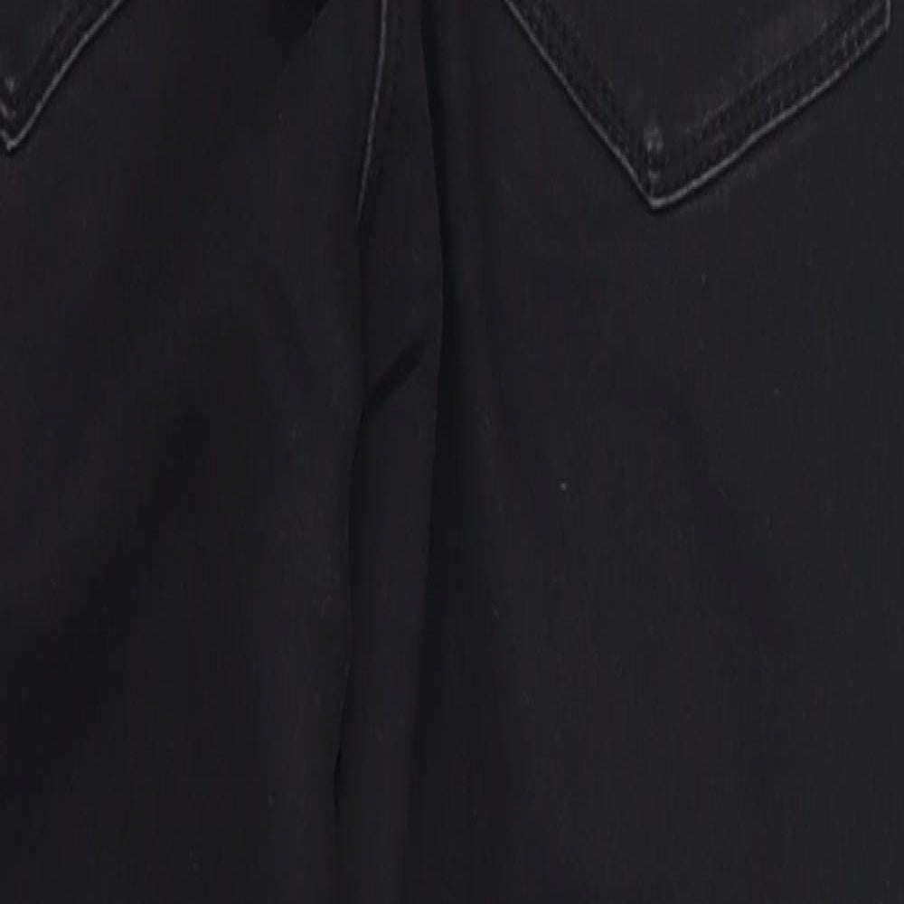 Womens UK Size 8 Papaya Regular Fit Skinny Black Jeans