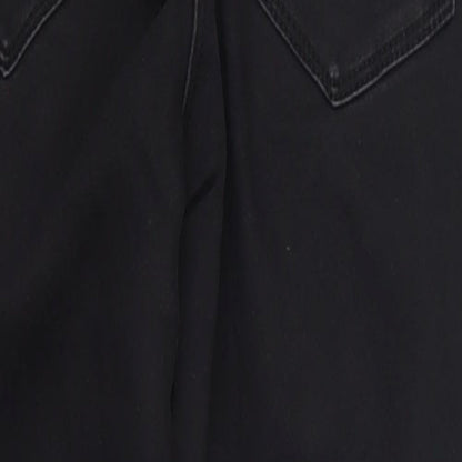 Womens UK Size 8 Papaya Regular Fit Skinny Black Jeans