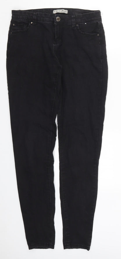 Denim Co Womens Black  Denim Skinny Jeans Size 10 L31 in