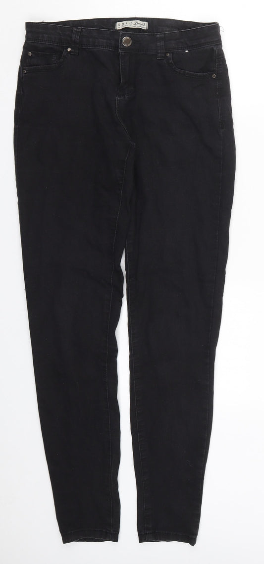 Denim Co Womens Black  Denim Skinny Jeans Size 10 L31 in
