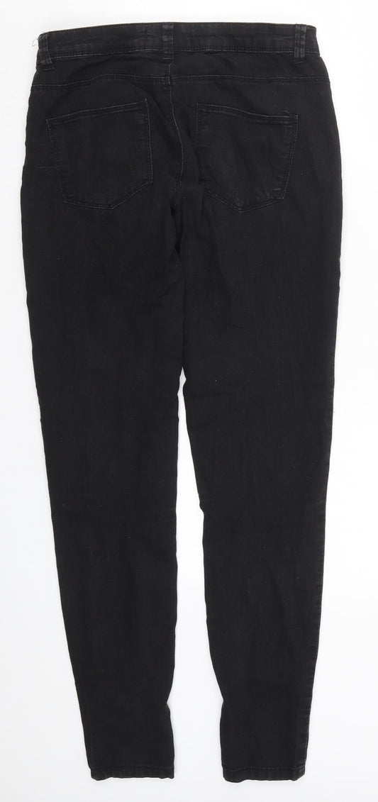 Denim Co Womens Black  Denim Skinny Jeans Size 10 L31 in