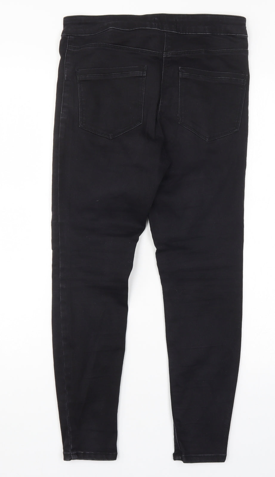 Womens UK Size 9 Months Papaya Regular Fit Skinny Black Jeans