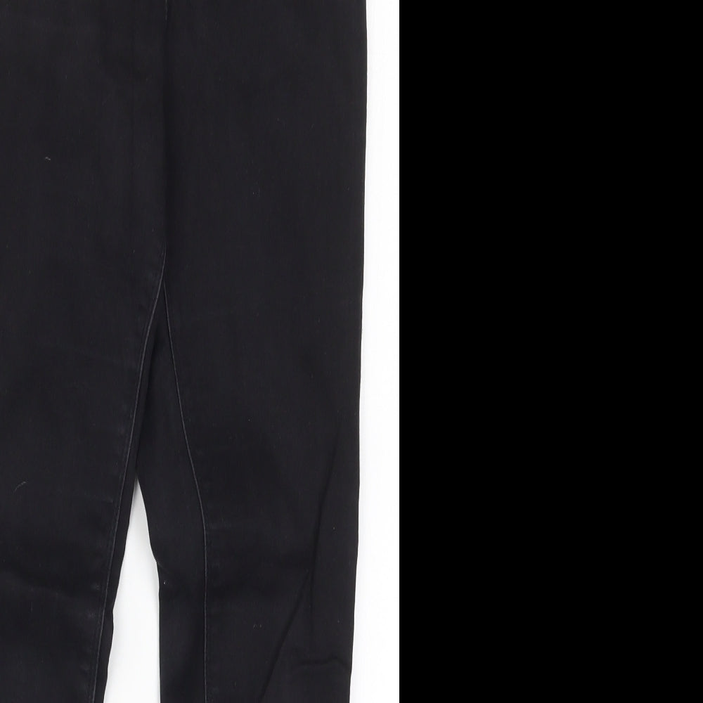 Womens UK Size 9 Months Papaya Regular Fit Skinny Black Jeans
