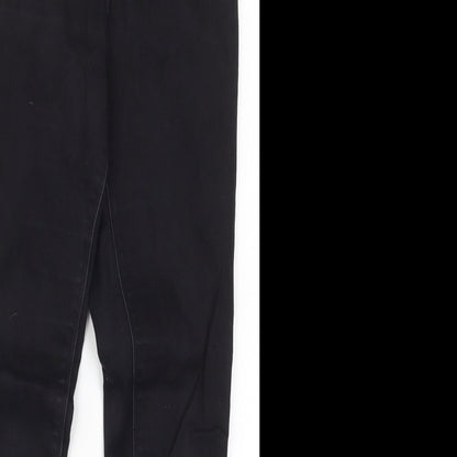 Womens UK Size 9 Months Papaya Regular Fit Skinny Black Jeans