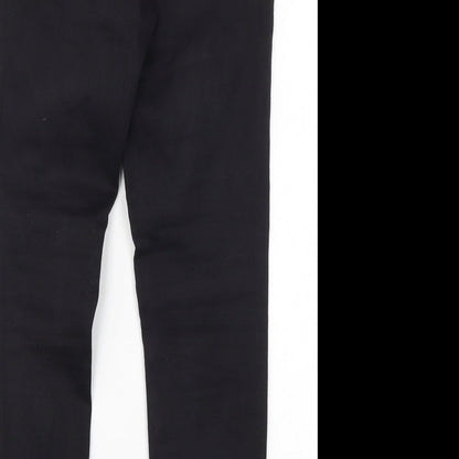 Womens UK Size 9 Months Papaya Regular Fit Skinny Black Jeans
