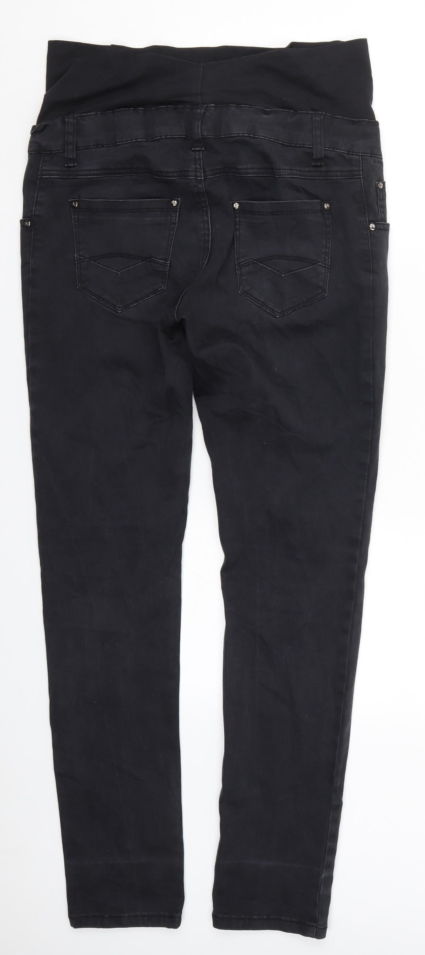Makpl Womens Black  Denim Skinny Jeans Size 34 in L30 in