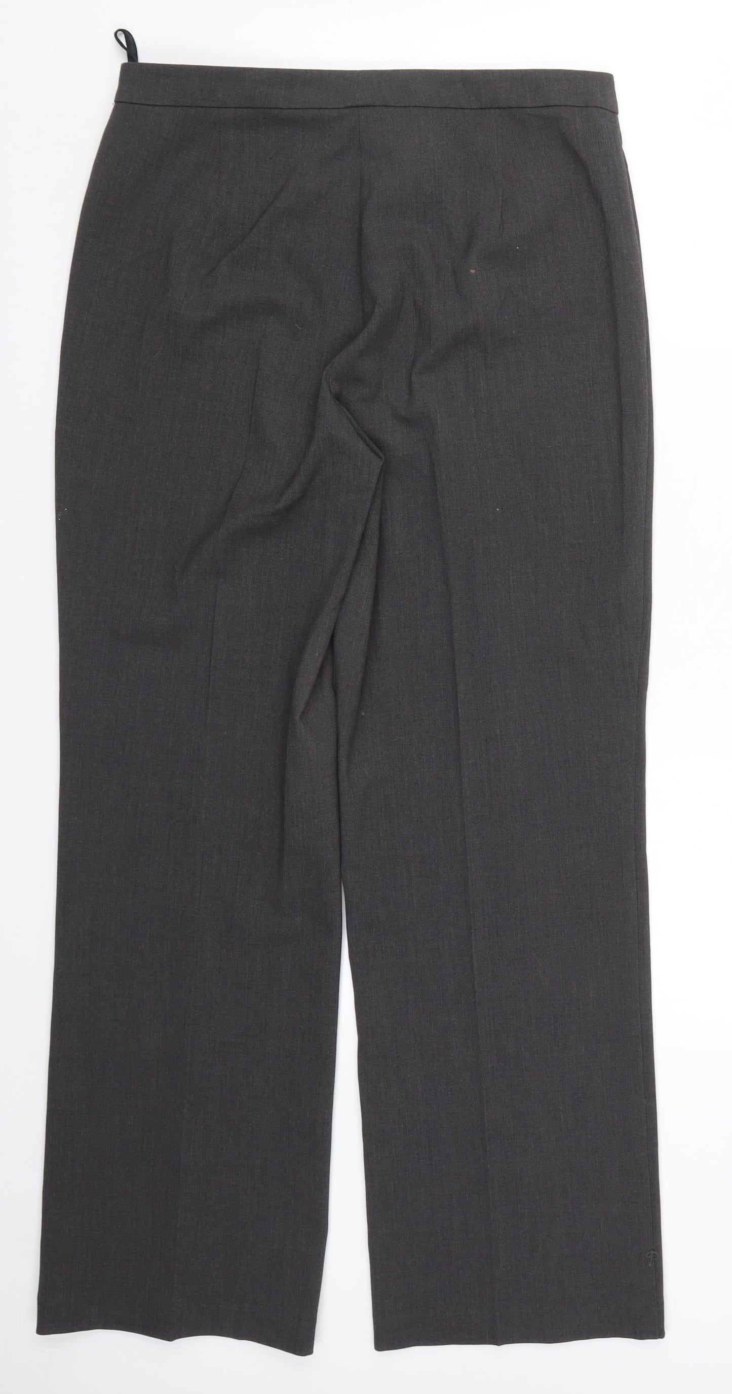 Womens UK Size 12 Marks and Spencer Regular Fit  Grey Trousers