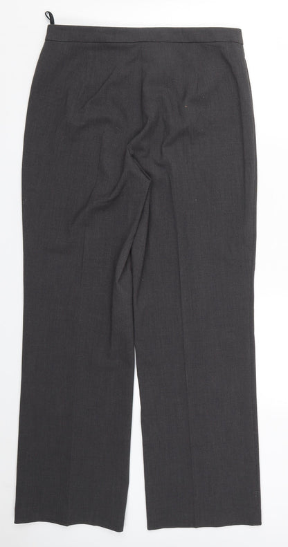 Womens UK Size 12 Marks and Spencer Regular Fit  Grey Trousers