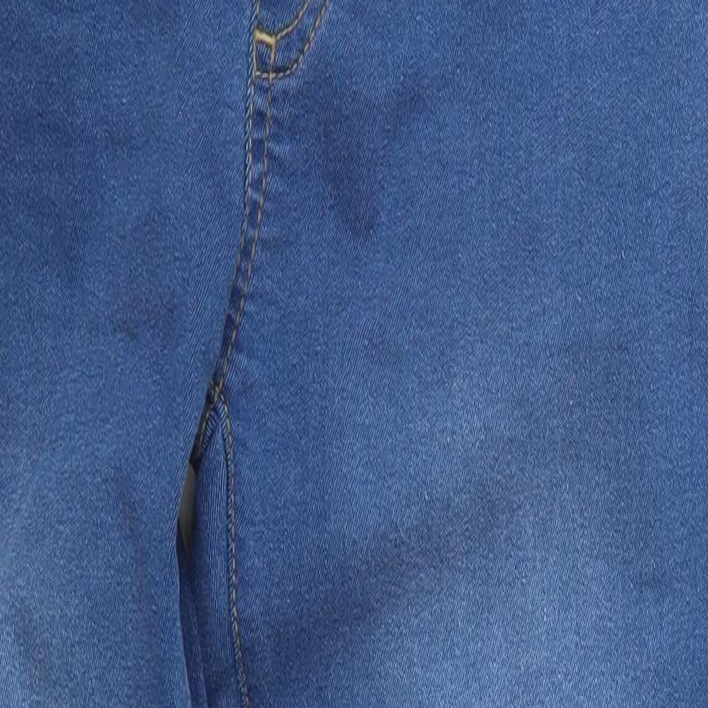 Boohoo Womens Blue  Denim Skinny Jeans Size 8 L28 in