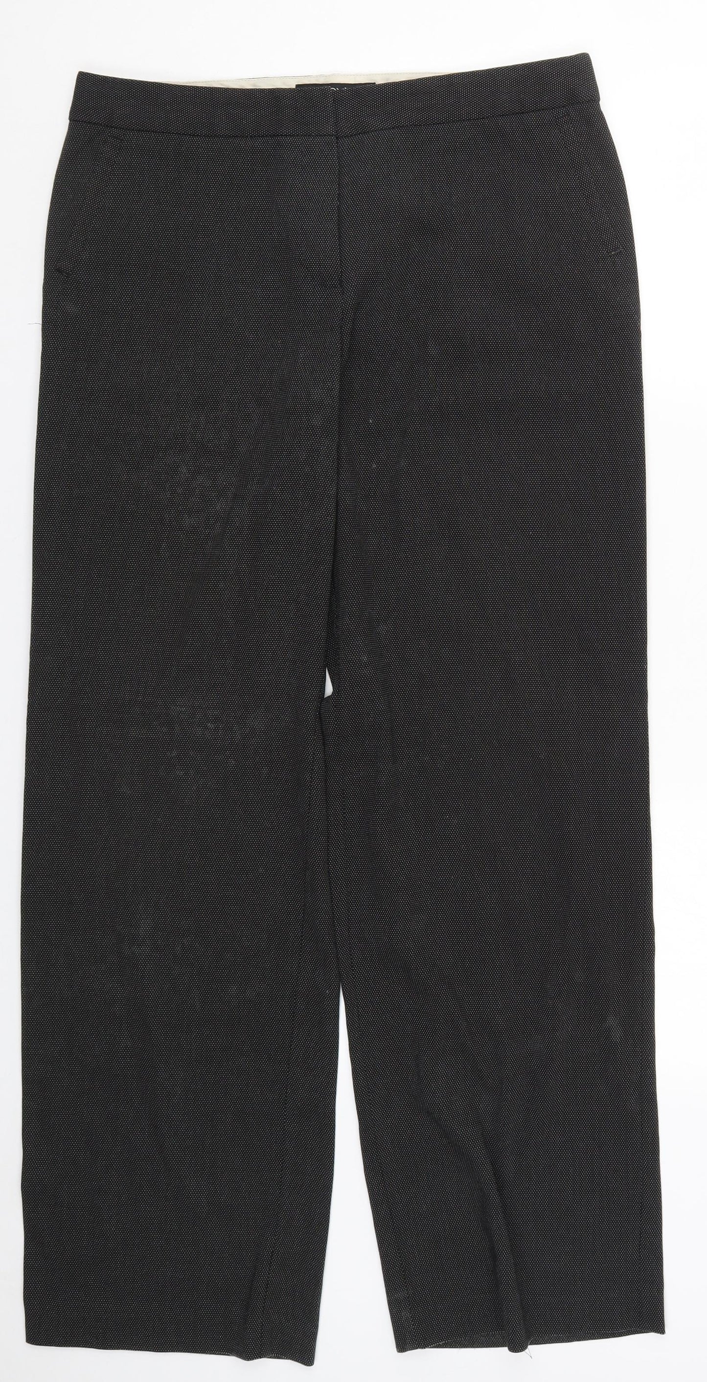 Womens UK Size 12 NEXT Regular Fit  Black Trousers