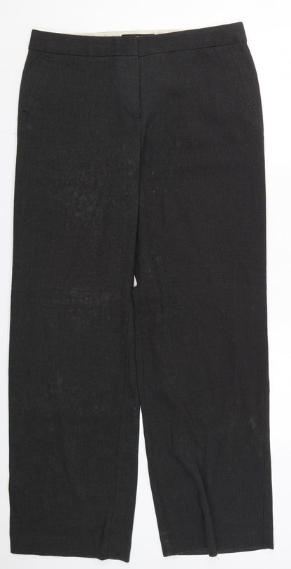 Womens UK Size 12 NEXT Regular Fit  Black Trousers