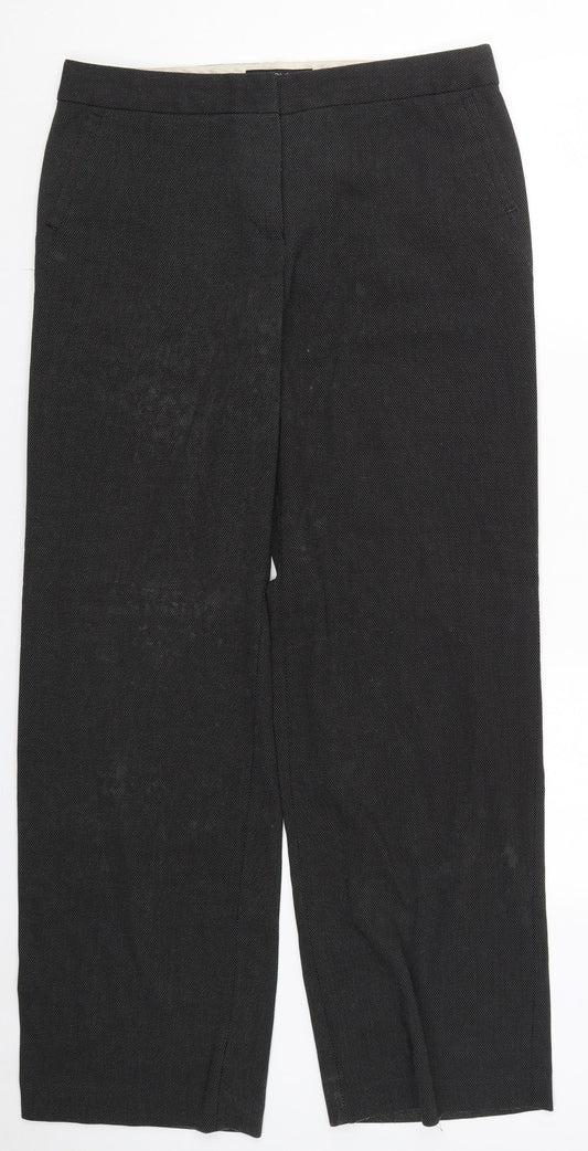 Womens UK Size 12 NEXT Regular Fit  Black Trousers