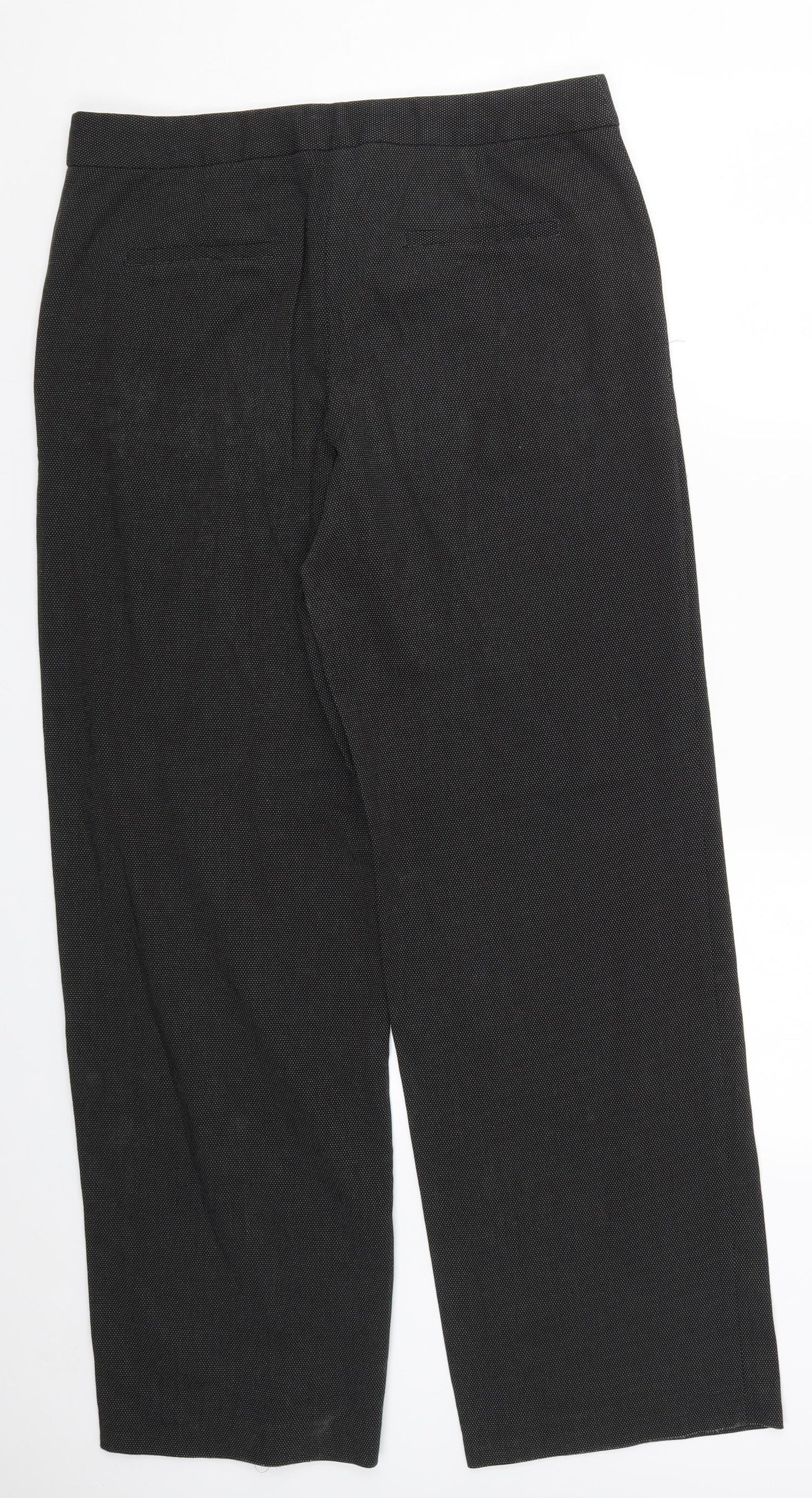 Womens UK Size 12 NEXT Regular Fit  Black Trousers