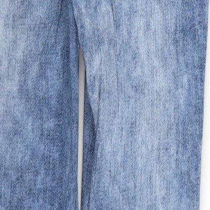 Denim Co Womens Blue  Denim Skinny Jeans Size 8 L26 in - Distressed Hem