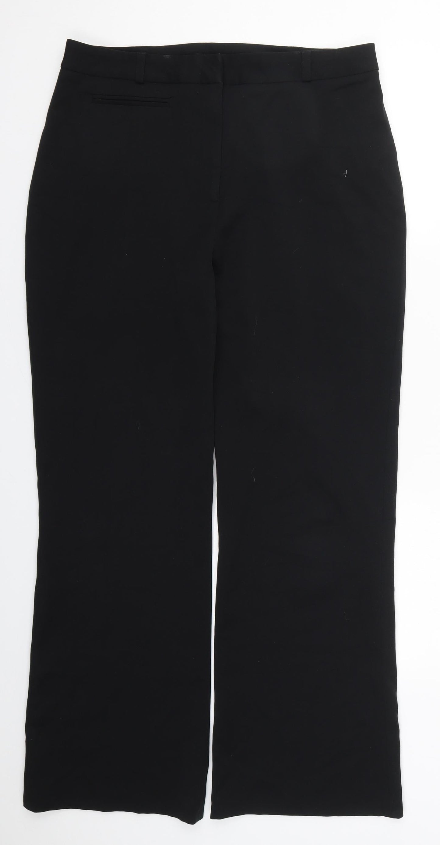 Womens UK Size 32 in CMD Regular Fit  Black Trousers