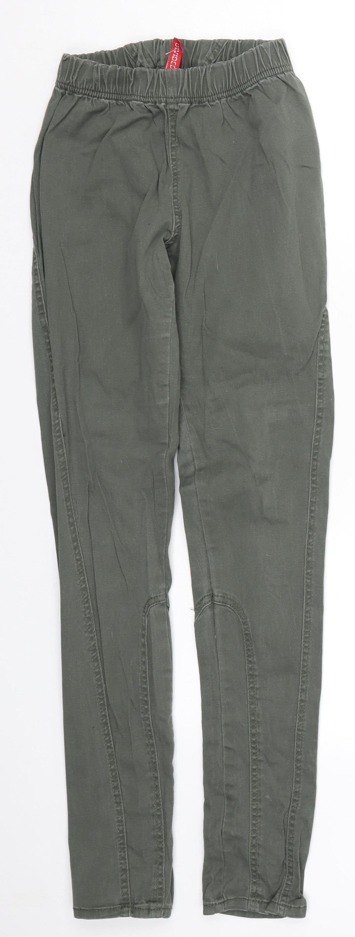Womens UK Size 10 H&M Regular Fit Jegging Green Jeans