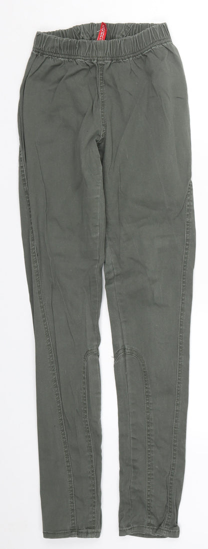 Womens UK Size 10 H&M Regular Fit Jegging Green Jeans